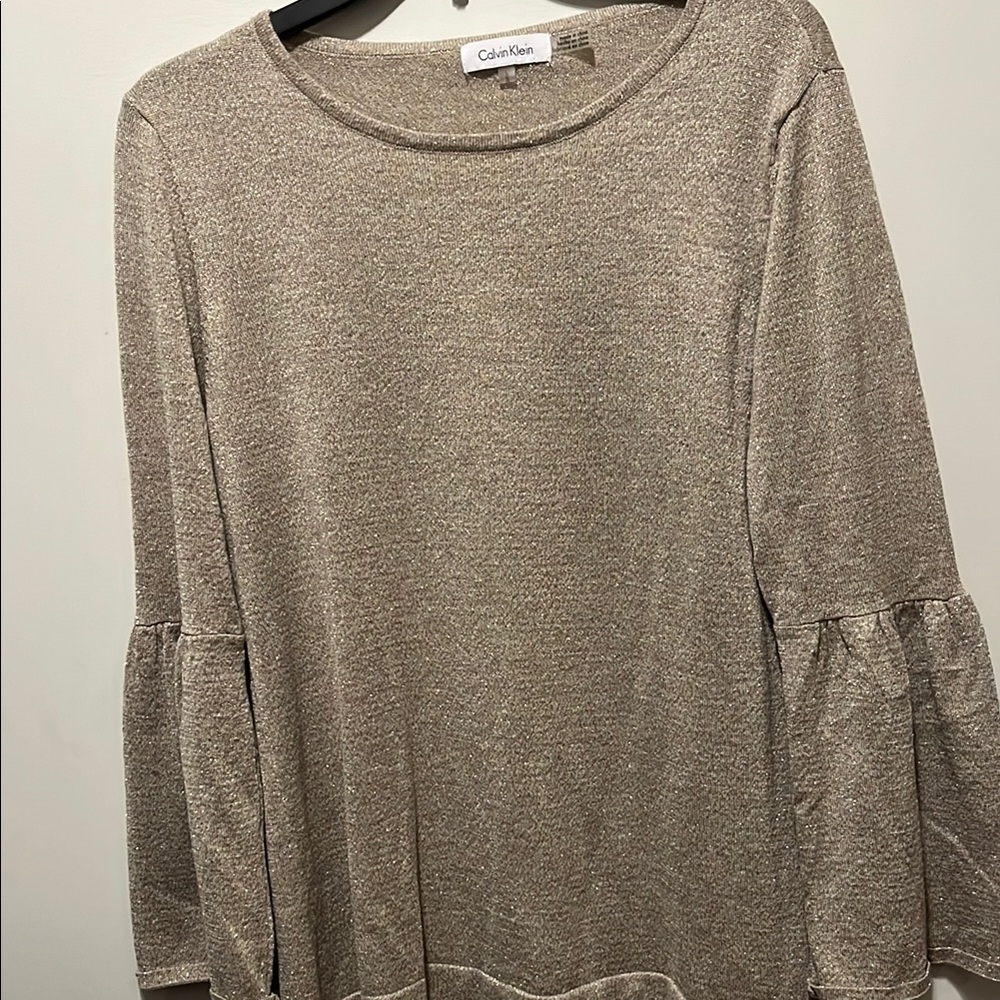 Calvin Klein Women's Beige Top